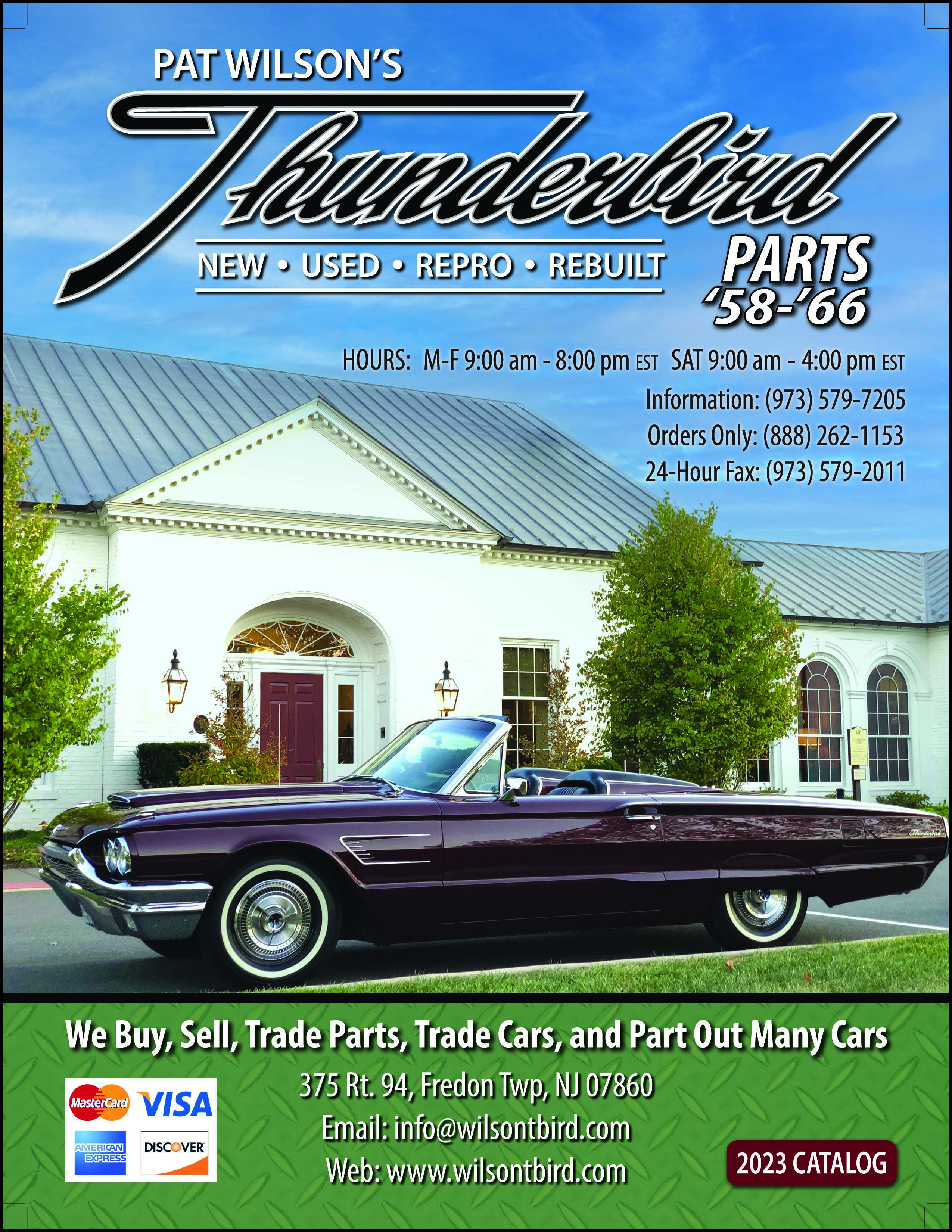 Pat Wilson's Thunderbird Parts 2023 Catalog