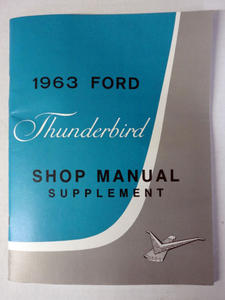 63 shop manual supplement