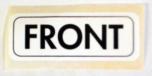 6566 air cleaner front decal