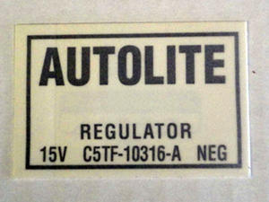6566 voltage reg decal